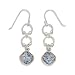 Ancient Roman Glass Drop Earrings on French Wire