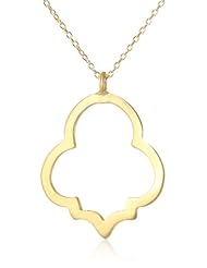 Katie Diamond Moroccan Gold Necklace, 16"