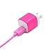 Wall Charger, OKRAY [3-Pack] 5V/1AMP 1-Port USB Wall Home Travel Charger Plug Power Adapter For iPhone 6/6 plus 5S 5 4S,Samsung Galaxy S6 S5 S4 S3,HTC One M8 M9,LG G2 G3,Blackberry,Motorola And More(Black White Rose Pink)