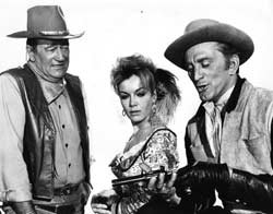11x14 Photo JOHN WAYNE, KIRK DOUGLAS, JOANNA BARNES  