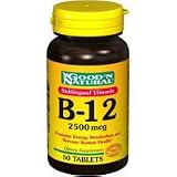 B12 Sublingual 2500mcg - 50 tabs,(Goodn Natural)