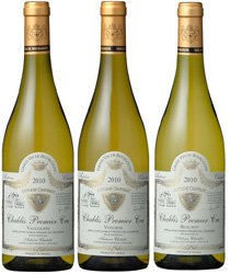 【シャブリ1級3本セット】アントワーヌ・シャトレ　シャブリ　プルミエクリュ2010年　750ml×3本セット