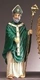 St. Patrick Patron Saint Statue - 3.5" - Ceramic Painted