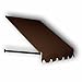 6.38 ft. Wide Dallas Retro Window/Entry Awning (24 in. H x 36 in. D) Brown