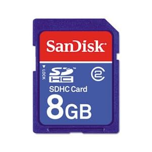 SanDisk 8 GB Class 2 SDHC Flash Memory Card SDSDB-8192-A11