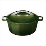 KitchenAid 4-1/2-Quart Cast-Iron Round Casserole, Green