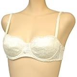 Orlfa $47 White Strapless Lace Detail Bra #1520 sz 34A 38B