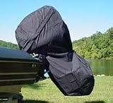 Boat Motor Covers - Aviva Sports 9003 Road Warrior Boat Motor Cover - Black - Large