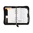 Day-Timer Recycled Bonded Leather Zip Organizer Starter Set, Portable Size Planner, 3 3/4 x 6 3/4 Inches (D41746)