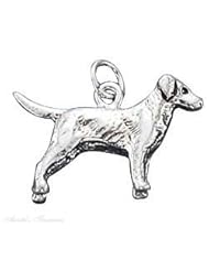 Sterling Silver 3D Labrador Retriever Pet Dog Breed Animal Charm