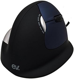Comanro 2.4g Laser Wired Vertical Ergonomic Mouse 6 Button 500/1000/2000/3500 DPI for PC-Small Size (Wired)