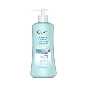 Olay Lathering Cleanser, Blemish Control, 6.7-Ounce Bottle (Pack of 3)
