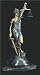 Executive Lawyer Gift Bronze 16 1/2" Legal Lady Justice On Marble Base Statue Sculpture