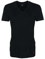 Ralph Lauren Mens Underwear V-Neck T-Shirts 3Pack Black