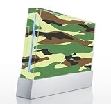 Green Camo Skin for Nintendo Wii Console