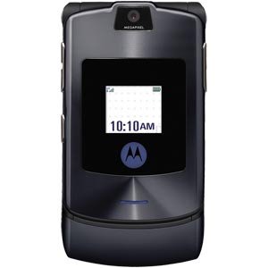 Motorola RAZR V3t Black No Contract T-Mobile Cell Phone Motorola RAZR V3t Black No Contract T-Mobile Cell Phone
