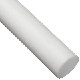 PTFE Round Rod, White, 1/8" OD, 36" Length