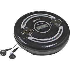 GPX PC308B Portable CD Player with Stereo Earbuds, Anti-Skip Protection and Bass Boost