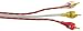 Rockford Fosgate Audio/Video Signal Cables 2 Meters (6.6') w Stealth Twisted RCA Patc...