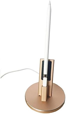 Apple Pencil Holder, iPad Pro Pencil Charger Adapter Stand, iPhone 6/6s Plus SE Charging Dock Station (Gold)