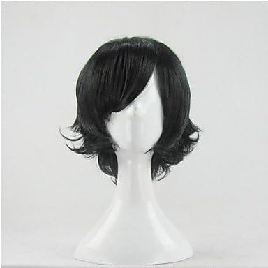 Reborn! Lambo Black 35cm Cosplay Wigs