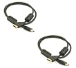 2 x 3ft Advanced 1.3a HDMI Cable, Supports well over 1080p exclusively designed for Close Hassle free Cable Connections to your Favorite Components including PS3, Denon, Harmon Kardon, Onkyo, or Sony Receivers, XBOX 360, LCD, and Plasma TV Monitors, Media Server/Computer, Blue-Ray or DVD Player