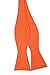 Jacob Alexander Solid Color Self Tie Bowtie - Bright Orange
