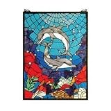 Meyda Tiffany 28740 16w. x 22h. Dolphin Dance Window