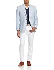 Jones New York Men's 2 Button Side Vent Stripe Sport Coat