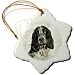 English Springer Spaniel - 3 Inch Snowflake Porcelain Ornament