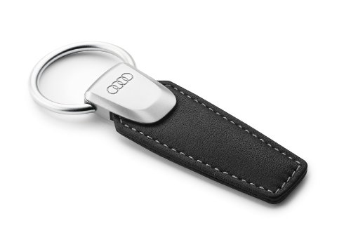 Produkt-Bild: Audi Leder Schl&uuml;sselanh&auml;nger mit gepr&auml;gten Audi Ringen