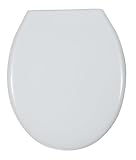 Wenko 109008100 WC-Sitz Aster - variable Kunststoffbefestigung, Thermoplast, wei&szlig;