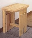 シロクマ 玄関用 木製(集成材)収納いす 高さ380ミリ SS-110