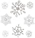 EK Success SPJC044 Jolee's Boutique Snowflakes Dimensional Stickers