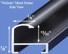 NHL Hockey Original Six 13.5"x39" Heavy Wool with Embroidery Sport Team Logo Heritage Banner. Deluxe Double Matted with Black Metal Frame #4021