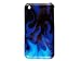 Cuffu Iphone Flame Cover Case-blue