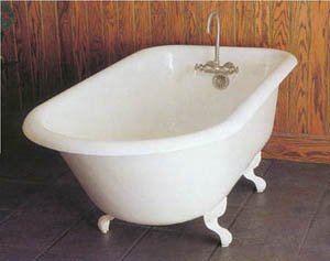Classic 68 inch Clawfoot Faucet Holes