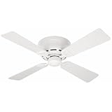 Hunter Low Profile lll 42-Inch Four-Blade Ceiling Fan, White # 23866