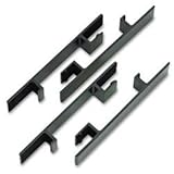 Wood Tones Letter/Legal Desk Tray Stackers, Metal with Black Finish, 4/Set  ....