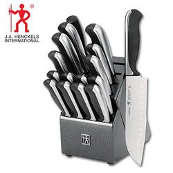J.A. Henckels International Fine Edge Synergy 17-Piece Knife Block Set