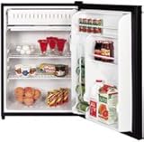 GE GMR06AAZBB 5.7 cu. ft. Compact Refrigerator, Interior Lighting: Black GE GMR06AAZBB 5.7 cu. ft. Compact Refrigerator, Interior Lighting: Black