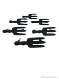 6 Fork Cast Iron Cabinet Knobs