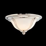 Hudson Valley Lighting 5414-OB Carrollton - Two Light Flush Mount, Old Bronze Finish with Opal/Glossy