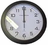 Precision Prec0061 Black Radio Controlled Wall Clock
