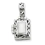 Sterling Silver Antiqued Cat's Eye Locket