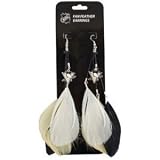 Pittsburgh Penguins Team Color Feather Earrings