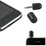 Black Mini Microphone - iPhone 3G/3GS and iPod Touch Cell Phones/MP3