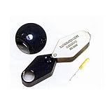 10x Round Led Lighted Jewelers Loupe Triplet