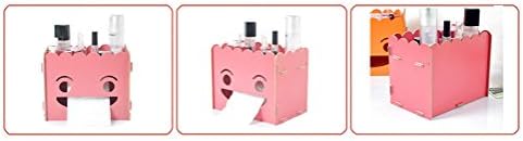 ProLovous Cute Wooden Makeup Storage Display Box Tissue Box Holder Desk Organizer