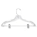 Honey-Can-Do HNGZ01194 Suit Hanger with Clips, Clear, 6-Pack